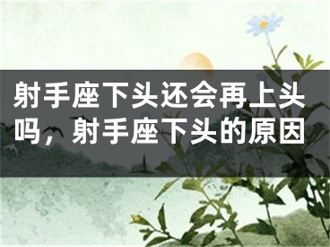射手座下头还会再上头吗，射手座下头的原因