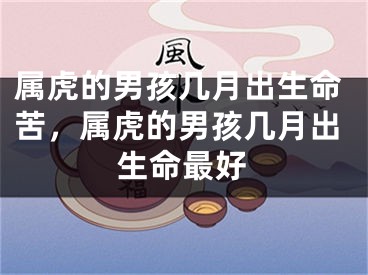 属虎的男孩几月出生命苦，属虎的男孩几月出生命最好