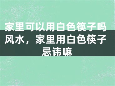 家里可以用白色筷子吗风水,家里用白色筷子忌讳嘛