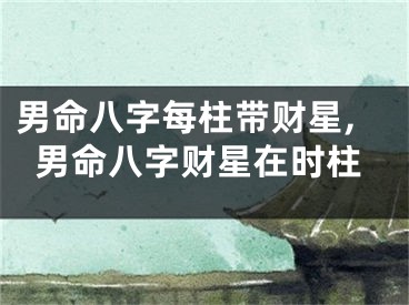 男命八字每柱带财星,男命八字财星在时柱