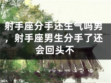 射手座分手还生气吗男,射手座男生分手了还会回头不