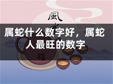属蛇什么数字好，属蛇人最旺的数字