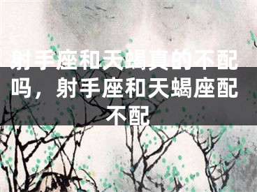 射手座和天蝎真的不配吗，射手座和天蝎座配不配
