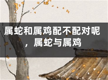 属蛇和属鸡配不配对呢，属蛇与属鸡