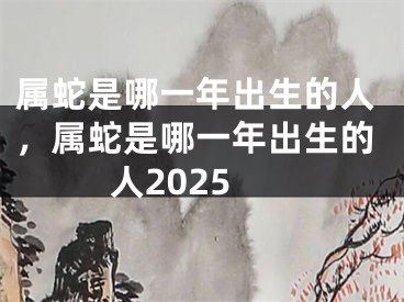 属蛇是哪一年出生的人，属蛇是哪一年出生的人2025