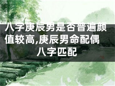 八字庚辰男是否普遍颜值较高,庚辰男命配偶八字匹配