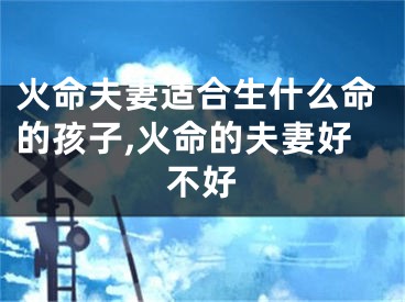 火命夫妻适合生什么命的孩子,火命的夫妻好不好
