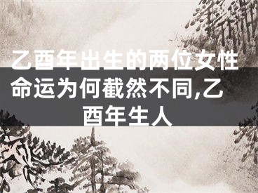 乙酉年出生的两位女性命运为何截然不同,乙酉年生人
