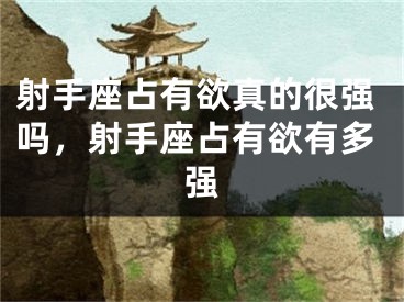 射手座占有欲真的很强吗，射手座占有欲有多强