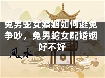 兔男蛇女婚姻如何避免争吵，兔男蛇女配婚姻好不好