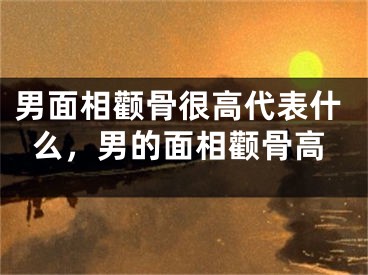 男面相颧骨很高代表什么，男的面相颧骨高
