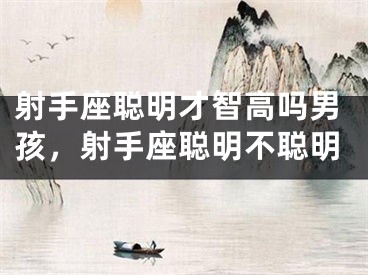 射手座聪明才智高吗男孩，射手座聪明不聪明