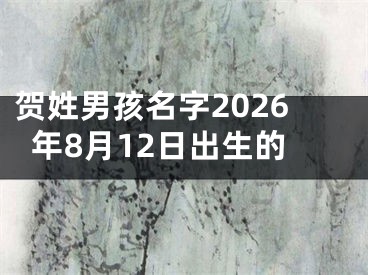 贺姓男孩名字2026年8月12日出生的