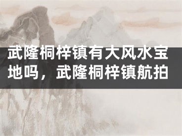 武隆桐梓镇有大风水宝地吗，武隆桐梓镇航拍