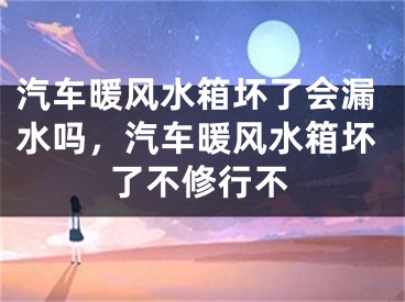 汽车暖风水箱坏了会漏水吗,汽车暖风水箱坏了不修行不