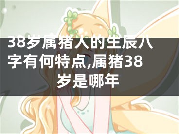 38岁属猪人的生辰八字有何特点,属猪38岁是哪年