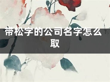 带松字的公司名字怎么取