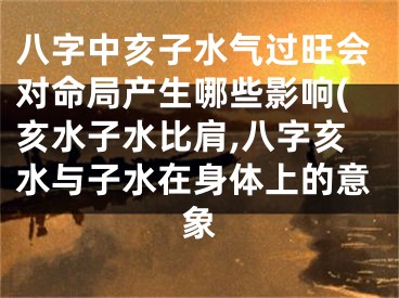 八字中亥子水气过旺会对命局产生哪些影响(亥水子水比肩,八字亥水与子水在身体上的意象