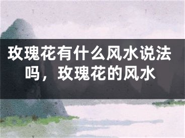 玫瑰花有什么风水说法吗，玫瑰花的风水