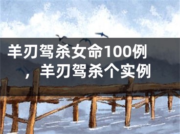 羊刃驾杀女命100例，羊刃驾杀个实例