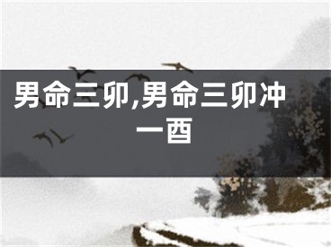 男命三卯,男命三卯冲一酉