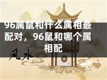 96属鼠和什么属相最配对,96鼠和哪个属相配