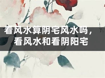 看风水算阴宅风水吗，看风水和看阴阳宅