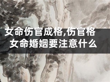 女命伤官成格,伤官格女命婚姻要注意什么