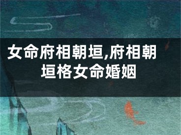 女命府相朝垣,府相朝垣格女命婚姻