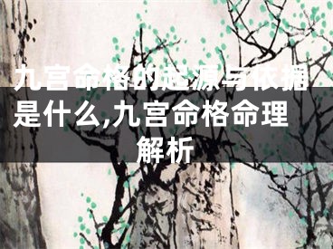九宫命格的起源与依据是什么,九宫命格命理解析