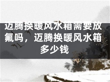 迈腾换暖风水箱需要放氟吗，迈腾换暖风水箱多少钱