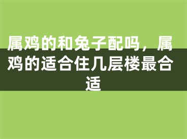属鸡的和兔子配吗，属鸡的适合住几层楼最合适