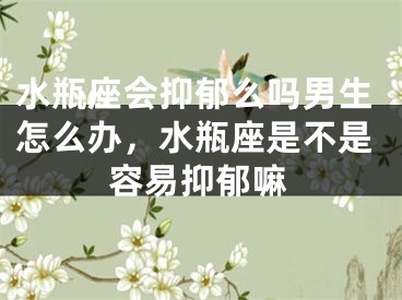 水瓶座会抑郁么吗男生怎么办，水瓶座是不是容易抑郁嘛