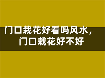 门口栽花好看吗风水，门口栽花好不好