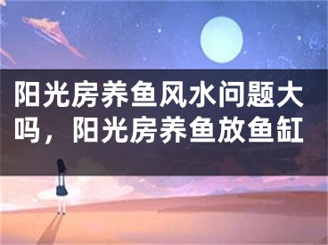 阳光房养鱼风水问题大吗，阳光房养鱼放鱼缸