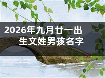 2026年九月廿一出生文姓男孩名字