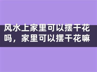风水上家里可以摆干花吗,家里可以摆干花嘛