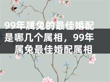 99年属兔的最佳婚配是哪几个属相，99年属兔最佳婚配属相