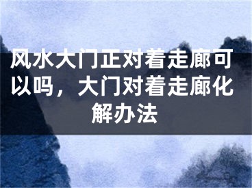 风水大门正对着走廊可以吗,大门对着走廊化解办法