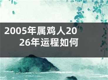 2005年属鸡人2026年运程如何