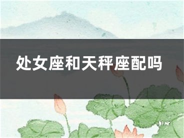 处女座和天秤座配吗